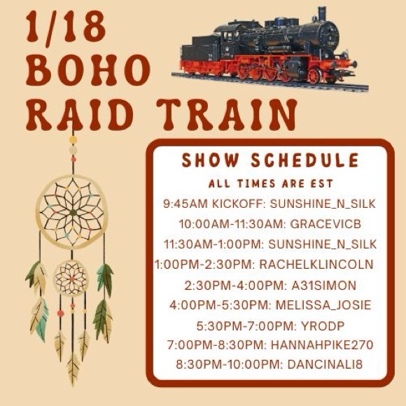 Other - 1/18 Boho Girls Raid Train!! 🚂‎ ✨ Like This To Be Notified!